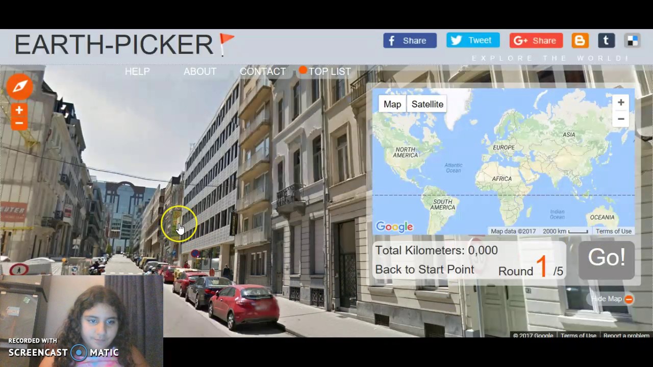 giocare in classe con google street view