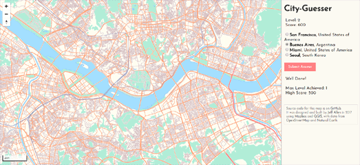 indovina la città a partire dalla forma gioco